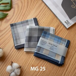 ผ้าเช็ดหน้า ชุด3ผืน ผ้าเช็ดหน้า cotton ทอลายเนื้อดี ขนาด43×43ซม MG25