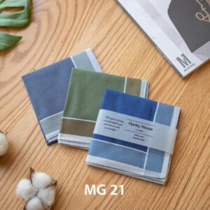 ผ้าเช็ดหน้า ชุด3ผืน ผ้าเช็ดหน้า cotton ทอลายเนื้อดี ขนาด43x43ซม MG21